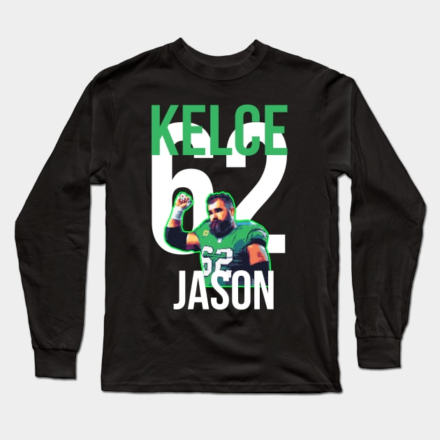 Jason kelce Long Sleeve T-Shirt by Qrstore